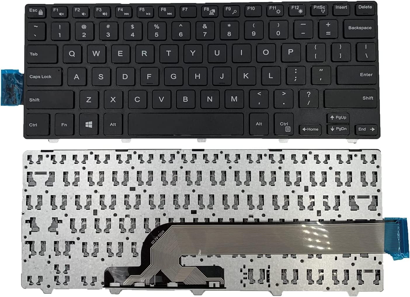 WISTAR Laptop Keyboard Compatible for Dell Vostro 3446 Inspiron 14 3000 Series 3441 3442 3443 3445 3447 3449 3451 3458 3459 P/N 06XWMR